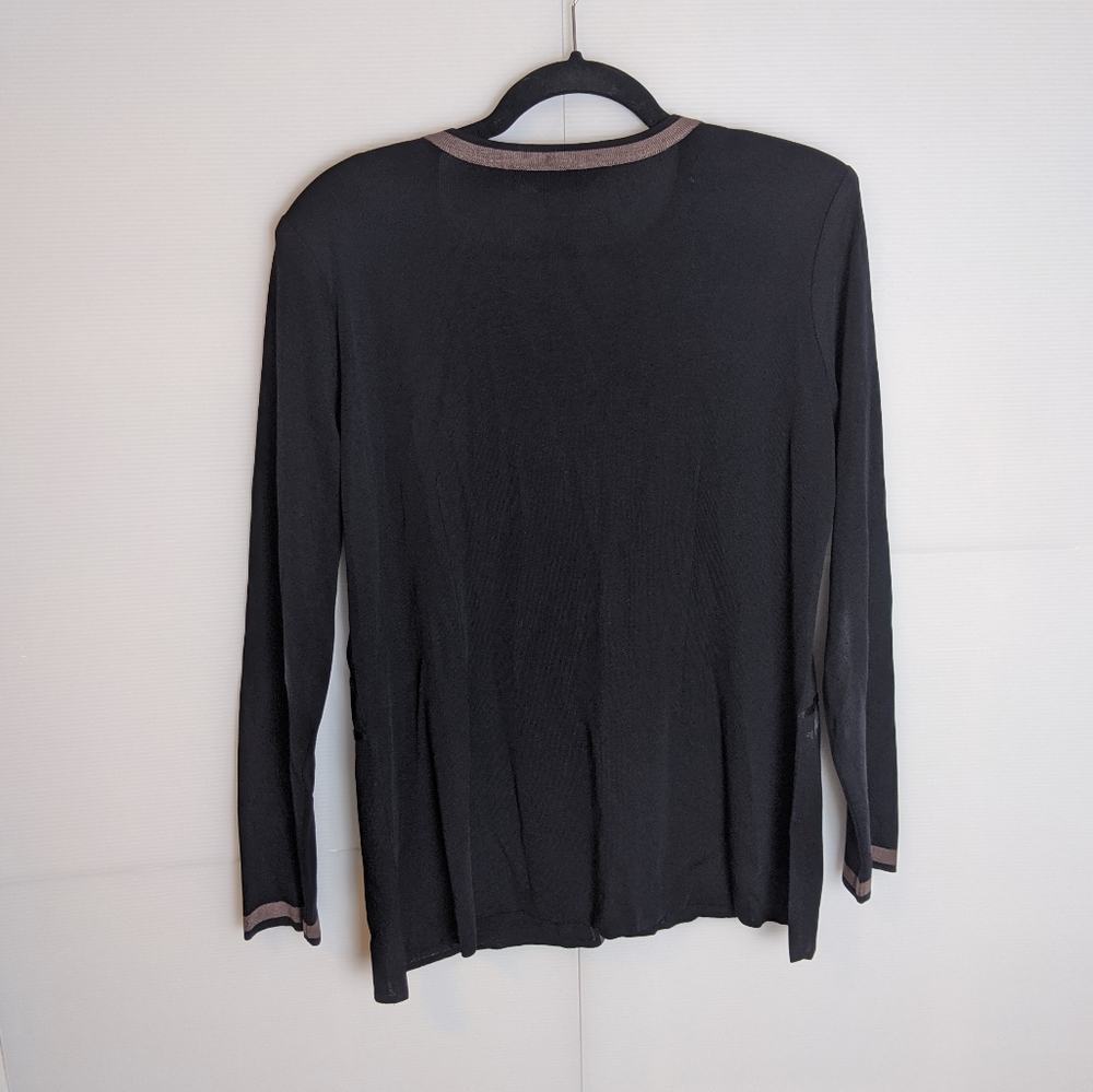 Exclusively Misook Button Front Cardigan Size M - image 6